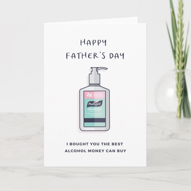Father's Day Card - Quarantine Card Karte (Vorderseite)