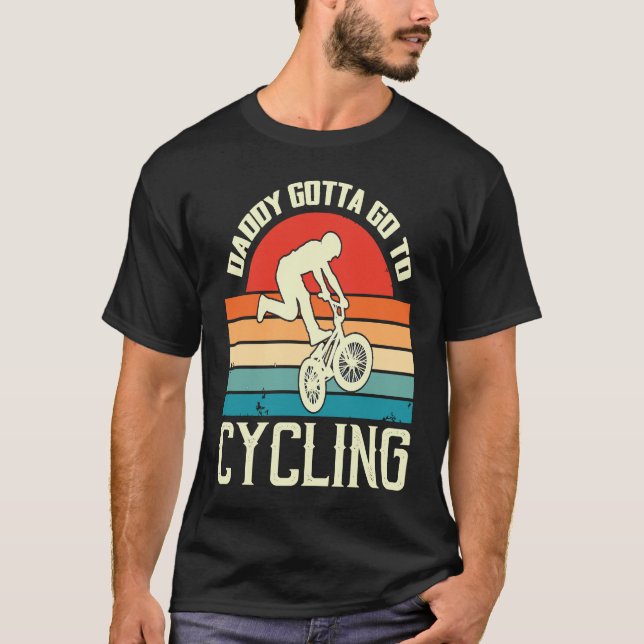 Father's Day  Cycling and Biking Dad T-Shirt (Vorderseite)