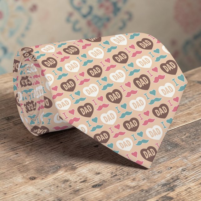 Father's Day Dad Pattern Necktie Tie Krawatte (Von Creator hochgeladen)
