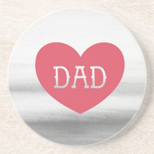 Father's day Dad, super dad, Best dad, Sandstein Untersetzer