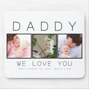 Father's Day Daddy 3 Photo Mousepad