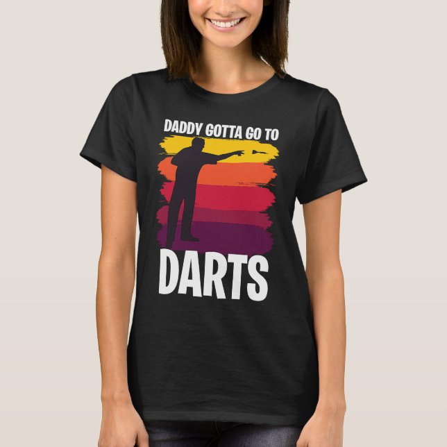 Father's Day  Dart Playing Dad 1 T-Shirt (Vorderseite)