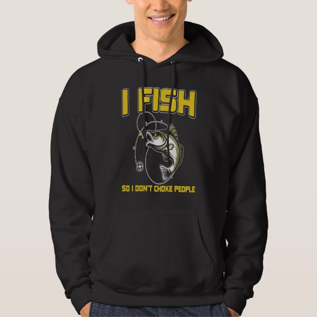 Father's Day Fishing Fisherman I Fish Rod  1 Hoodie (Vorderseite)