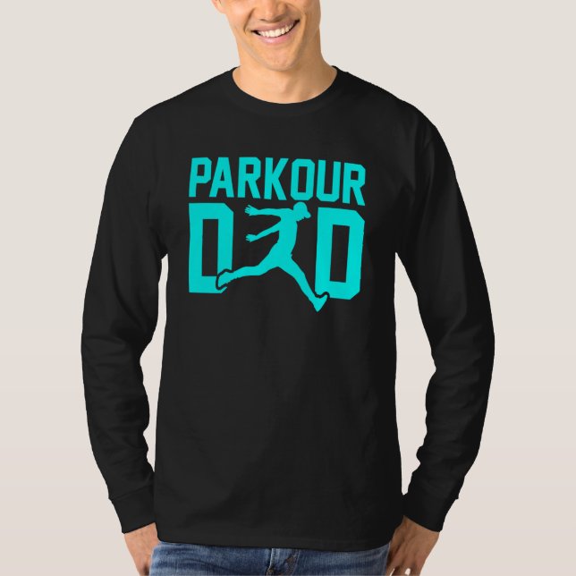 Father's Day Free Running Traceur Daddy Parkour Da T-Shirt (Vorderseite)