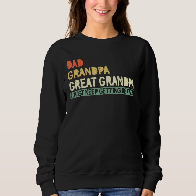 Fathers day from Grandson toddler Dad Grandpa Grea Sweatshirt (Vorderseite)
