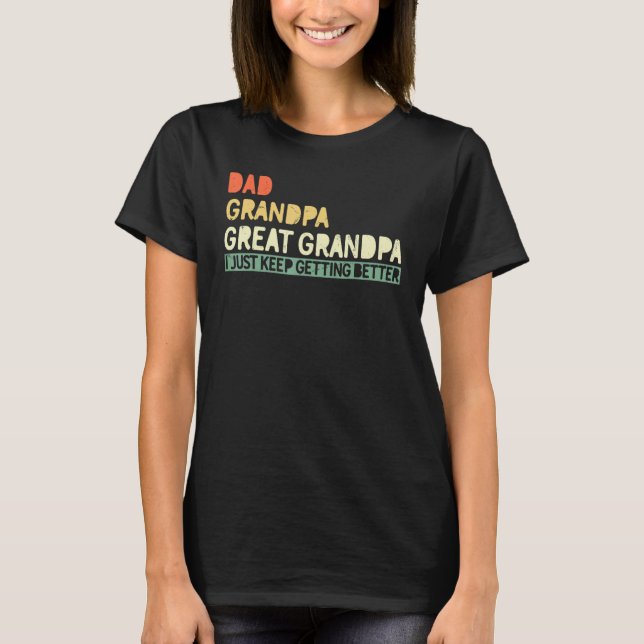 Fathers day from Grandson toddler Dad Grandpa Grea T-Shirt (Vorderseite)