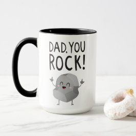 Fathers Day gift Dad, you rock! Cool Funny Kawaii  Tasse