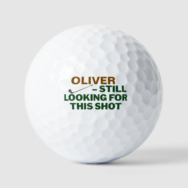 Fathers Day Golf Dad Still Looking Design Golfball (Vorderseite)