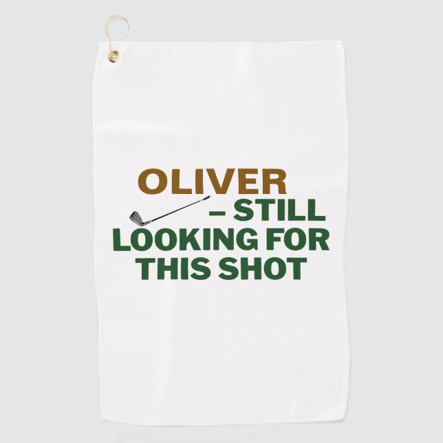 Fathers Day Golf Dad Still Looking Design Golfhandtuch (Vorderseite)