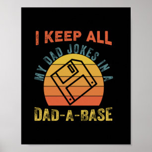 Father's Day I Keep All My Father Jokes Poster