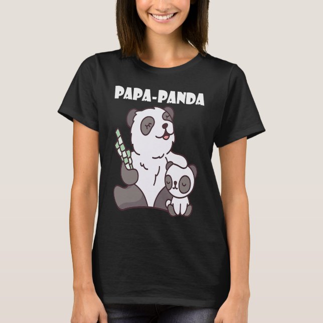 Father's Day  Papa Panda  1 T-Shirt (Vorderseite)