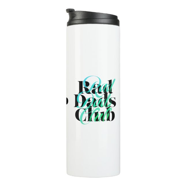 Fathers Day Scramble Rad Dads Club Retro Lettering Thermosbecher (Nach rechts gedreht)