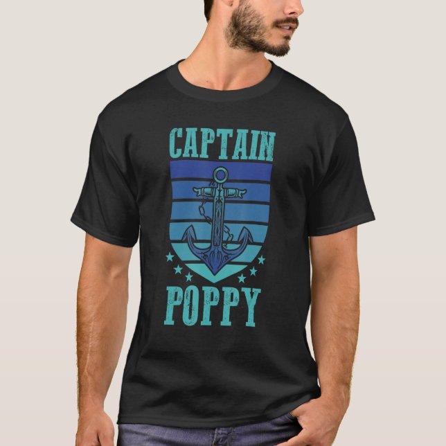 Father's Day  Seafarer Daddy  Boater Papa  Captain T-Shirt (Vorderseite)