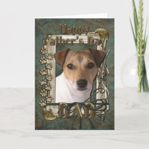 Fathers Day - Stone Paws - Jack Russell Karte