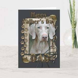 Fathers Day - Stone Paws - Weimeraner Karte