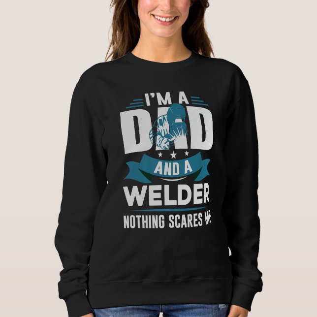 Father's Day  USA Patriotic Welder Dad Sweatshirt (Vorderseite)
