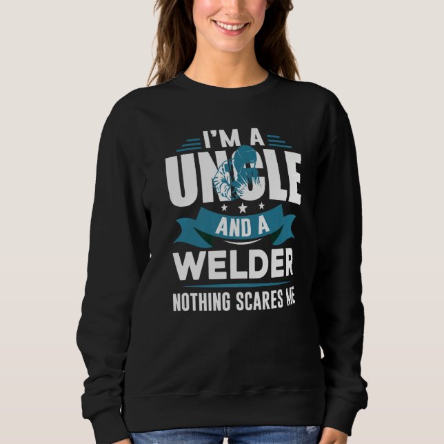 Father's Day  USA Patriotic Welder Uncle Sweatshirt (Vorderseite)