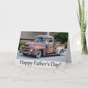 Father's Day Vintage Truck Karte