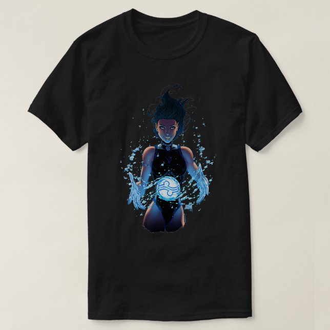 Fathom Aspen Matthews mit Aspen Bubble T-Shirt (Design vorne)