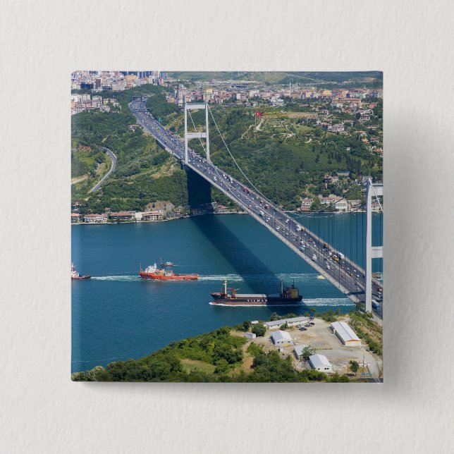 Fatih Sultan-Mehmet-Brücke über den Bosporus, Button (Vorderseite)