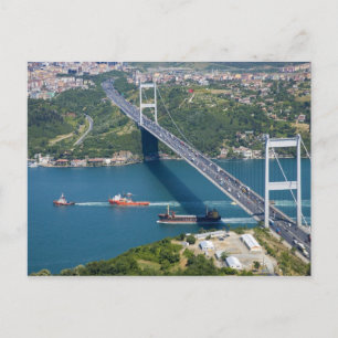 Fatih Sultan Mehmet Brücke über den Bosporus, Postkarte