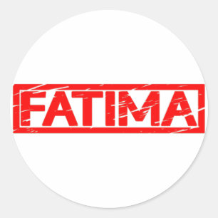 Fatima Briefmarke Runder Aufkleber