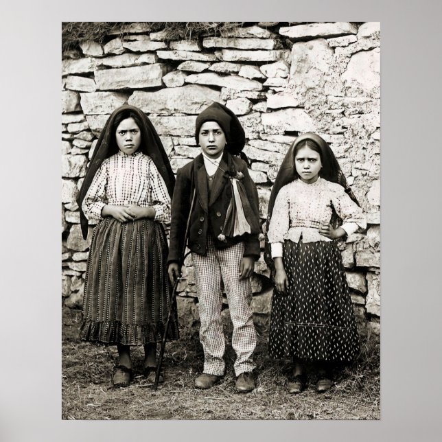 Fatima Children Lucia Francisco und Jacinta Poster (Vorne)