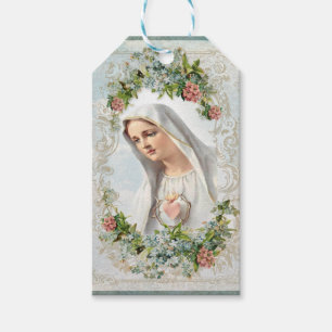 Fatima Gesegnete Jungfrau Maria Katholische Floral Geschenkanhänger