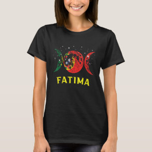 Fatima Portugiesische Stadt Retro Portugal-Flagge T-Shirt