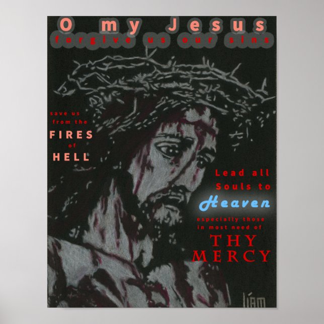 Fatima Prayer Poster (Vorne)