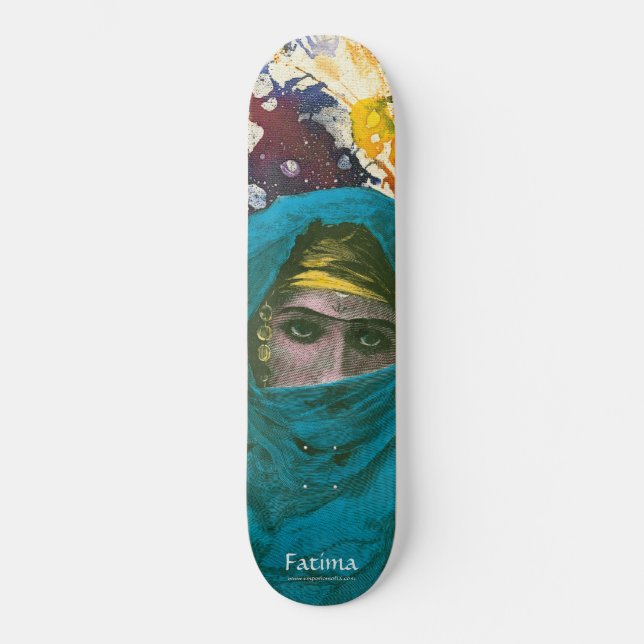 Fatima von Michael Moffa Skateboard (Vorderseite)