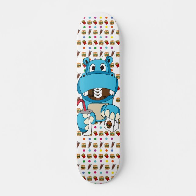 Fatso das Flusspferd Skateboard (Vorne)
