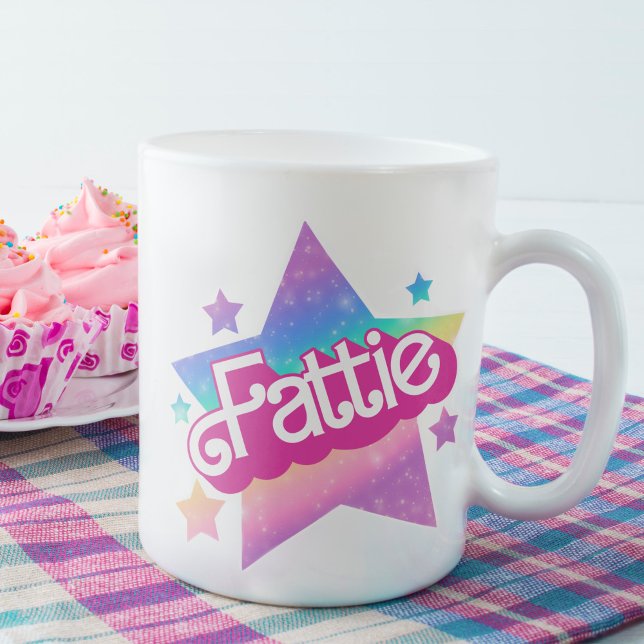 Fattie Plus Größe Regenbogen Retro 90er Nostalgie  Kaffeetasse (Von Creator hochgeladen)