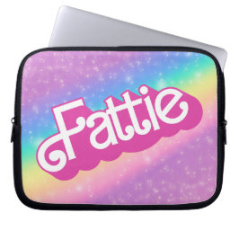 Fattie Plus Größe Regenbogen Retro 90er Nostalgie Laptopschutzhülle