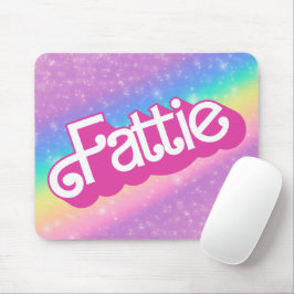Fattie Plus Größe Regenbogen Retro 90er Nostalgie Mousepad