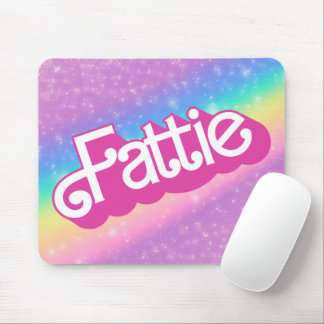 Fattie Plus Größe Regenbogen Retro 90er Nostalgie  Mousepad
