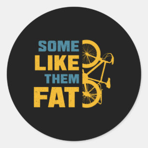 Fattrabike, so etwas wie Fett Mountainbike Runder Aufkleber