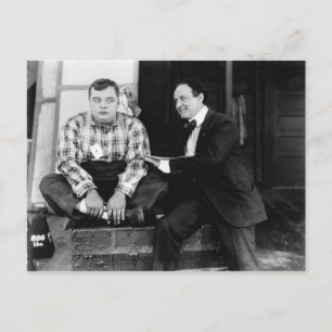 Fatty Arbuckle & Harry Houdini Postcard Postkarte
