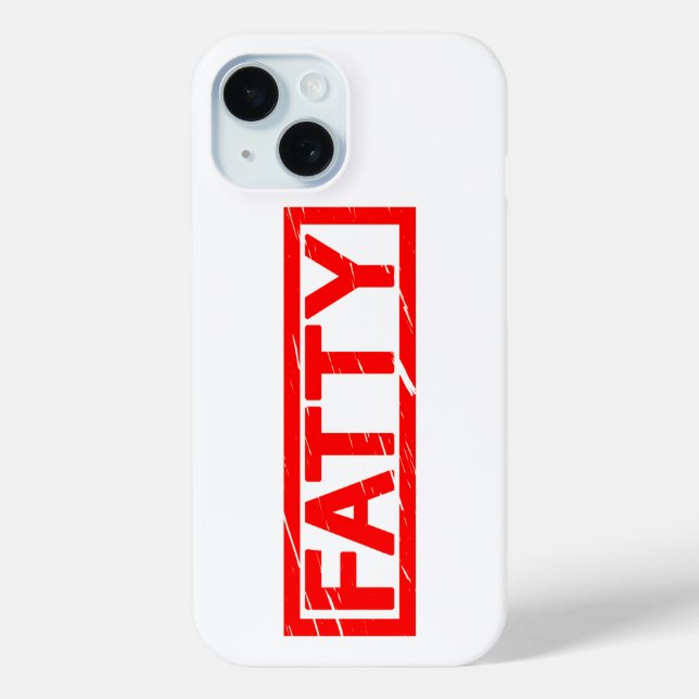 Fatty-Briefmarke Case-Mate iPhone Hülle (Rückseite)