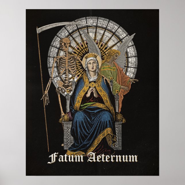 Fatum Aeternum - Gotisches Design Poster (Vorne)