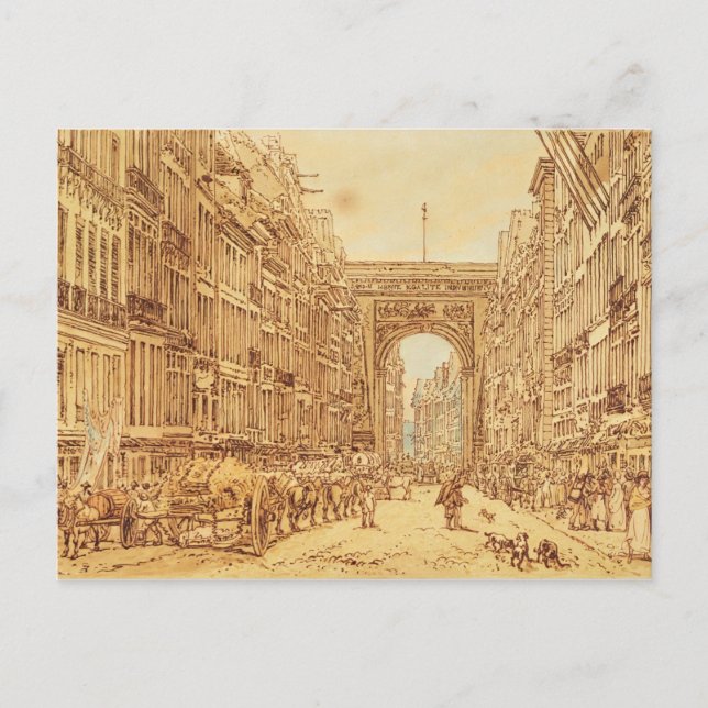 Faubourg und Porte Saint-Denis, 1801 Postkarte (Vorderseite)