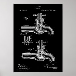 Faucet-Patent Poster