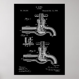 Faucet-Patent Poster