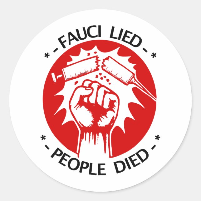 Fauci Lied Sticker (Vorderseite)