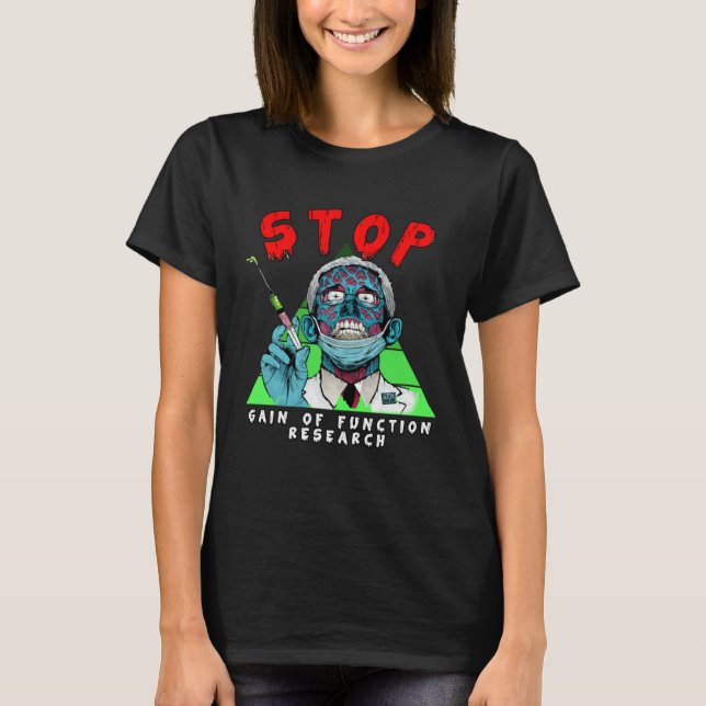 Fauci Stop Vaccine Mandate Arrest Fauci My Body Va T-Shirt (Vorderseite)