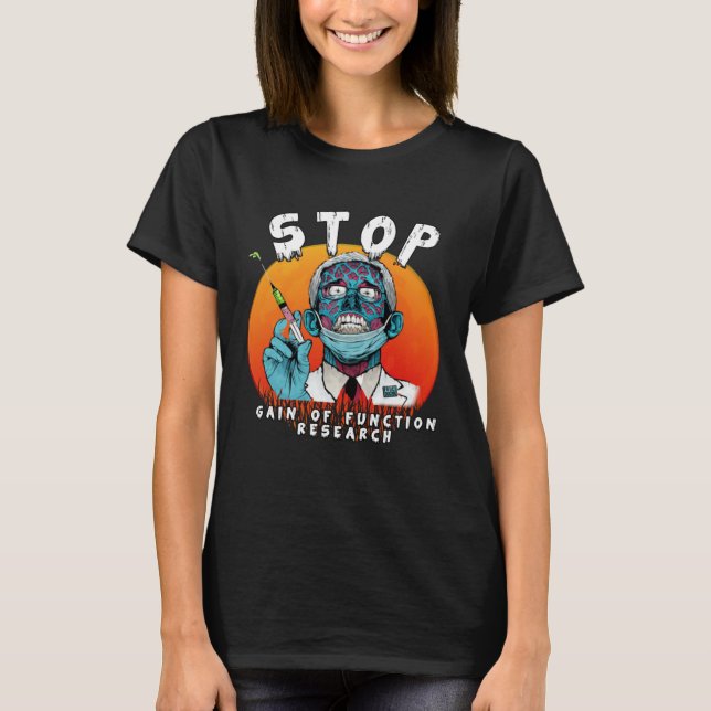 Fauci Stop Vaccine Mandate Arrest Fauci My Body Va T-Shirt (Vorderseite)