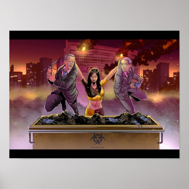 Fauci und Biden Bin Poster (Vorne)