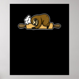 Faulbäcker | lustiger niedlicher Koch | Kochgesche Poster