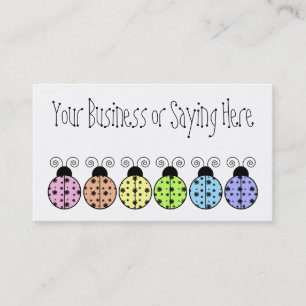 Faule Gänseblümchen-Marienkäfer-Visitenkarte Visitenkarte