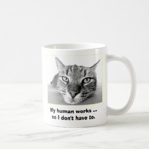 Faule Katze Kaffeetasse